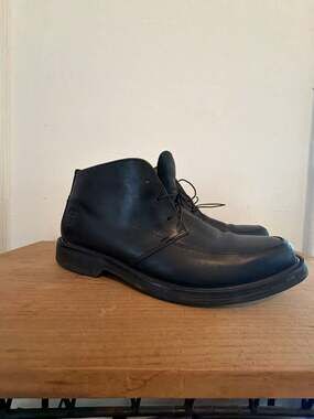 Timberland Black Leather Apron Toe Chukka Boots Size 11.5M 82550